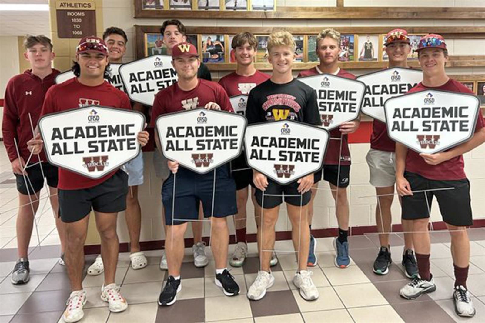 Ten Cypress Woods High School seniors were among 41 CFISD student-athletes named to the THSCA Academic All-State Team.